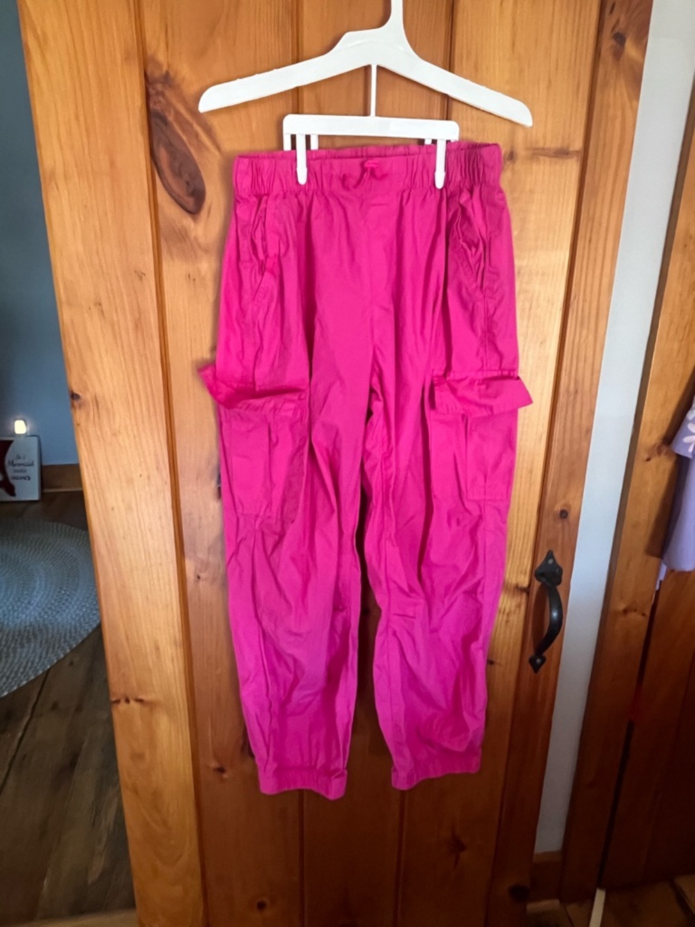 GAP Pink Cargo Jogger Pants